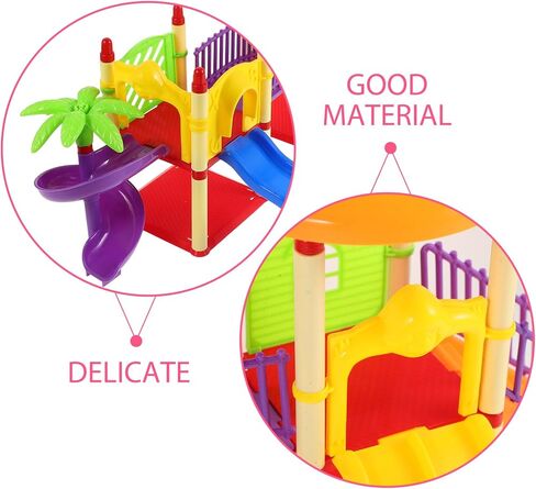 TOYANDONA Slide Toys Models Miniature Decor Doll House Furniture and Accessories Set Mini Ornament Mini Playground Equipment Doll House Crafts Home Ornaments Model Child Outdoor in Saudi Arabia
