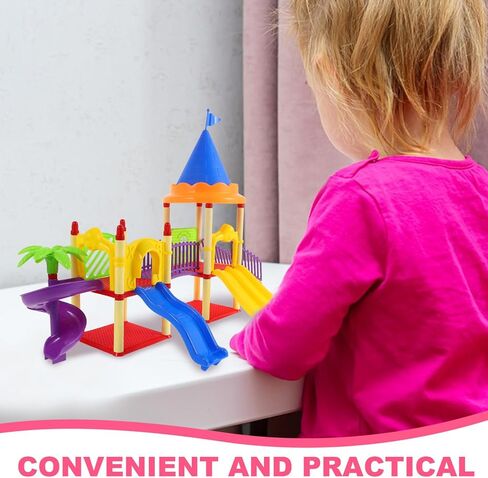 TOYANDONA Slide Toys Models Miniature Decor Doll House Furniture and Accessories Set Mini Ornament Mini Playground Equipment Doll House Crafts Home Ornaments Model Child Outdoor in Saudi Arabia