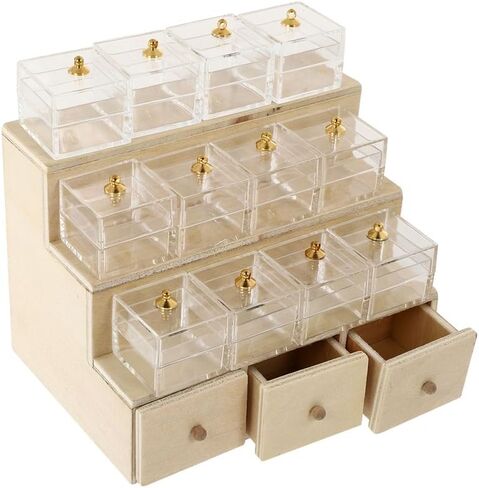 Dollhouse Candy Display Box Miniature Wooden Drafl Grager Model Mini Fruit Fruit Display Rack Furniture Association 1: 12 Doll Decor Decor in Kuwait