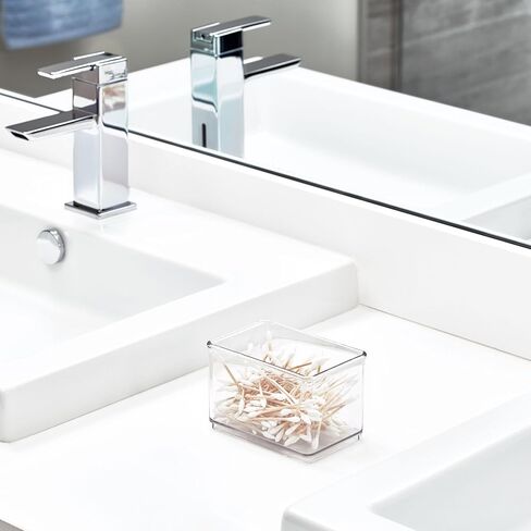Idesign Small Organizer Bin - مجموعة من 4 - واضحة - مصنوعة في الولايات المتحدة الأمريكية in Saudi Arabia