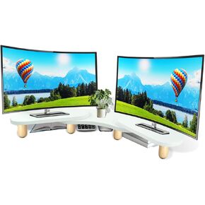 Monitor Stand Riser, Desktop Computer Stand for Desk Small Monitor Stand TV/Screen/PC/Laptop Riser Computer Stand Desktop Shelf, Desk Organizers and Accessories, Pink Desk Organizer (Pink, Single) in Saudi Arabia