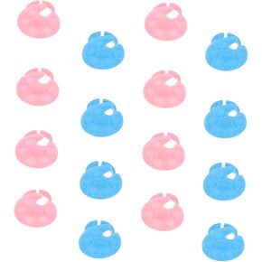 NOLITOY 20PCS Cartoon Nail Art Ring صواني خلط ملونة متنوعة لسهولة التطبيق وعرض مستلزمات مانيكورات مهنية متينة in Kuwait