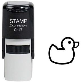 stampexpression - Rubber Duck Self Inking Rubber Stamp - Black Ink (A-6839) in Saudi Arabia