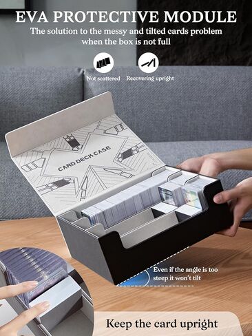 1800+ صناديق تخزين سطح السفينة ، مربع بطاقة تداول المغناطيسي ، Card Card Card Card Case for Magic Commander Yugioh TCG TGG Cards Sports Cards in Kuwait