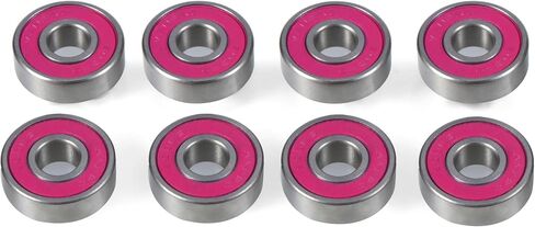 Vanpro Skateboard Bearings Longboards Bearing Set,608RS 608ZZ Bearings, 8x22x7 High Carbon Steel(Snow Gray, Pack of 16)… in Saudi Arabia
