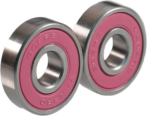 Vanpro Skateboard Bearings Longboards Bearing Set,608RS 608ZZ Bearings, 8x22x7 High Carbon Steel(Snow Gray, Pack of 16)… in Saudi Arabia