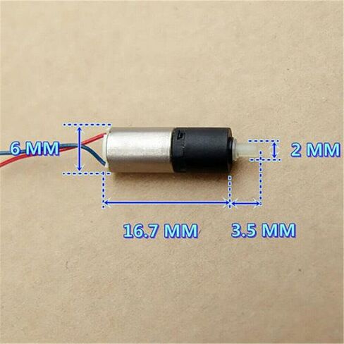 Micro 6mm DC 3V Mini Planetary Gear Motor 1200RPM Coreless Gearbox DIY Robot Car in Saudi Arabia