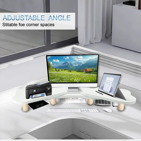 Monitor Stand Riser, Desktop Computer Stand for Desk Small Monitor Stand TV/Screen/PC/Laptop Riser Computer Stand Desktop Shelf, Desk Organizers and Accessories, Pink Desk Organizer (Pink, Single) in Saudi Arabia