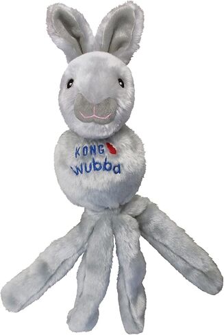 لعبة Kong Wubba Friend Dog Toy - تفاعلية رائعة مع ذيول السحب لجلبها ومضغها ولعبها - شخصية متنوعة - الثعلب أو الأرنب أو الدب (كبير جدًا) in Kuwait