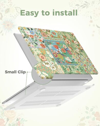 iLeadon Compatible with MacBook Air M4 Case, 2025 2024 2023 Release A3241 A3114 A2941 M4 M3 M2, Plastic Hard Shell Cases+Keyboard Cover, MacBook Air 15 inch Case Protective Cute (Green) in Saudi Arabia