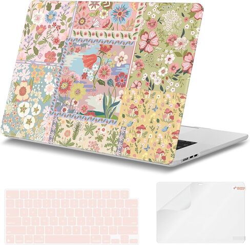 iLeadon Compatible with MacBook Air M4 Case, 2025 2024 2023 Release A3241 A3114 A2941 M4 M3 M2, Plastic Hard Shell Cases+Keyboard Cover, MacBook Air 15 inch Case Protective Cute (Green) in Saudi Arabia