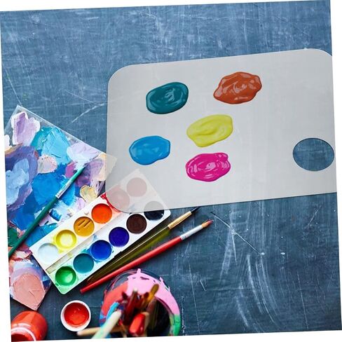 1Set Acrylic Makeup Mixing Tray with Spatula Palette for Foundation Lipstick Eyeshadow Nail Polish for Professionals Students Art Projects in Saudi Arabia