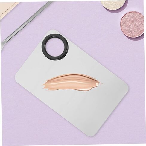 لوحة خلط Makeup Foundation Generic 1SET مع ملعقة سهلة لوحة خلط ألوان نظيفة لمزج صبغة المكياج والاستخدام الشخصي in Saudi Arabia