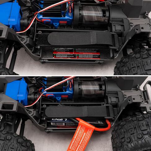 LSG Aluminum Alloy Battery Holder Hold Down for 1/16 Tra-xxas Mini Maxx 1/10 Mini XRT VXL-3S Monster Truck Upgrades (Blue) in Saudi Arabia