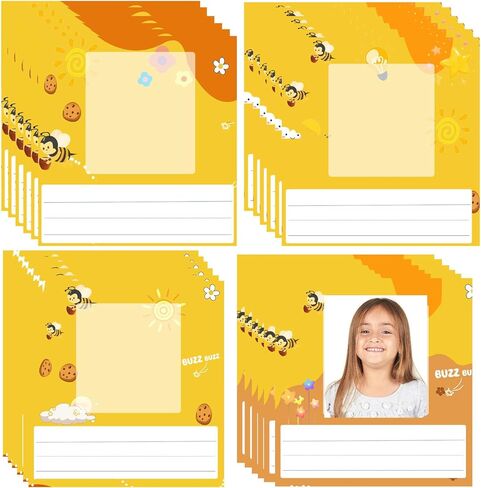 36 PCS Kids Photo Photo لوحات 2.4 × 2.75 بوصة لوحات المكتب للمكتبي اسم الأطفال ملصقات ملصقات مع زخرفة الفصول الدراسية لطلاب المدرسة (BEE) in Saudi Arabia