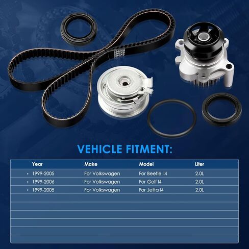ECCPP مؤقت اشتعال طقم مضخة مياه يصلح ل 1999 2000 2001 2002 2003 2004 2005 forJetta 2.0L L4 SOHC 8ENG.CODE AEG AVH AZG BEV in Saudi Arabia