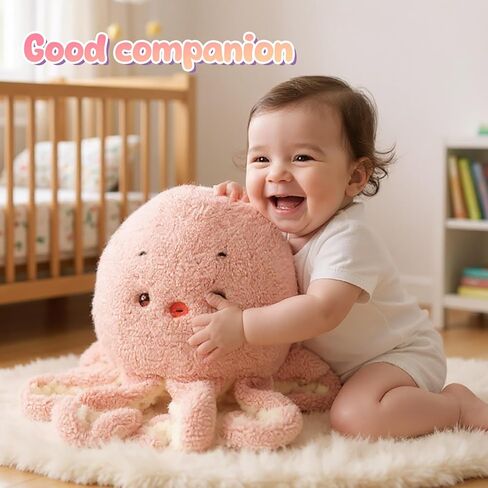 Pink Octopus Plush Pillow Soft Studed Animal Toy Cute Octopus Plush Toy District Histridge Higds for Kids in Kuwait