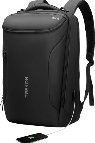 حقيبة ظهر Backpack Smart Business Smart-حقيبة كمبيوتر محمول سفر مقاومة للماء لـ 17.3 "مع ميناء شحن USB-تصميم عالي التقنية للعمل والسفر in Saudi Arabia