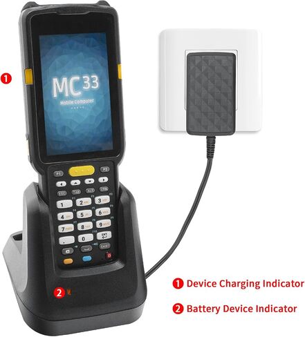 Charger Cradle for Zebra MC3300 MC3300x MC3300ax MC3400 MC330K MC330M MC330L MC333R MC3450 Barcode Scanner, CRD-MC33-2SUCHG-01, Single Slot Charging Dock & Communication Station in Saudi Arabia