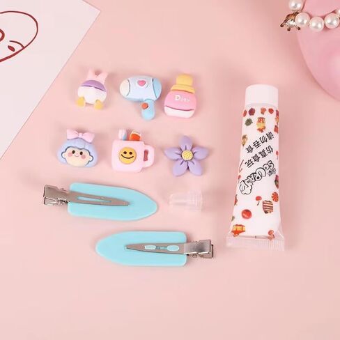 5 Pcs 50g Fake Whipped Cream Glue Toys Decoden Cream,Charm Craft Resin Decoration for Phone Case Making Craft DIY, Hair Accessories, Decoration in Saudi Arabia