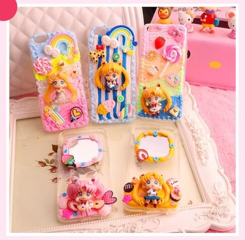 5 Pcs 50g Fake Whipped Cream Glue Toys Decoden Cream,Charm Craft Resin Decoration for Phone Case Making Craft DIY, Hair Accessories, Decoration in Saudi Arabia