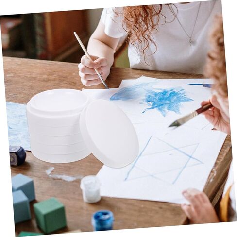 NUOBESTY 1Pc Imitation Ceramic Watercolor Pigment Tray Multi Mixing Palette for Oil Watercolor Painting Easy to Clean Durable Design for Artists Beginners in Saudi Arabia