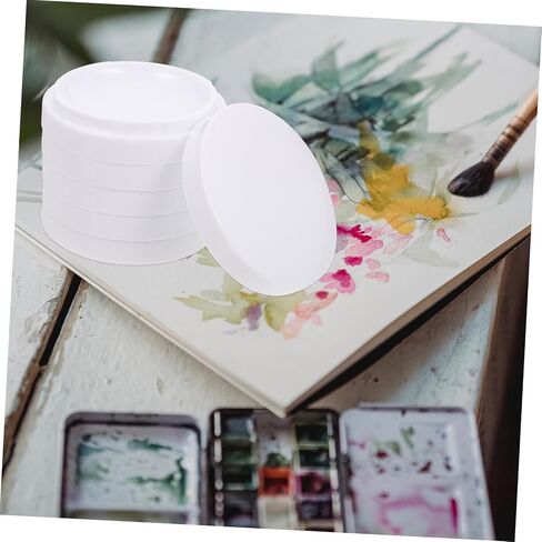 NUOBESTY 1Pc Imitation Ceramic Watercolor Pigment Tray Multi Mixing Palette for Oil Watercolor Painting Easy to Clean Durable Design for Artists Beginners in Saudi Arabia