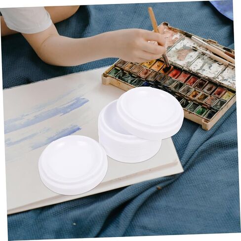 NUOBESTY 1Pc Imitation Ceramic Watercolor Pigment Tray Multi Mixing Palette for Oil Watercolor Painting Easy to Clean Durable Design for Artists Beginners in Saudi Arabia