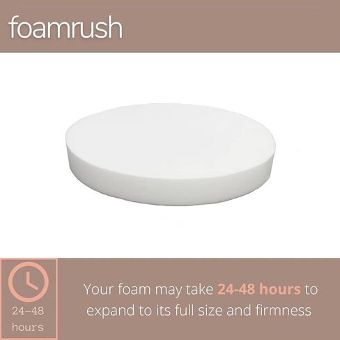 Foamrush 2 "× 17" قطر الجودة ذات الجودة العالية من التنجيد الكثافة الرغوة (البراز البار ، وسادة المقعد ، إدراج POUF ، استبدال وسادة جولة الفناء) المصنوعة في الولايات المتحدة الأمريكية in Saudi Arabia