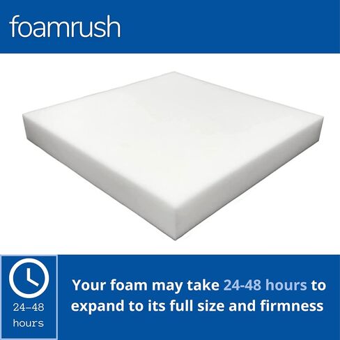 Foamrush 1 "× 34" × 34 "رغوة تنجيد كثافة متوسطة الكثافة - أبيض in Saudi Arabia