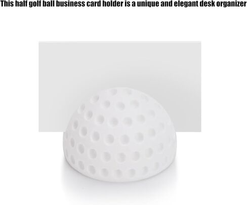 Novelty Half Golf Ball Desktop Business Card Holder,Office/Club Business Card Displays,Desk Decorative Accessory for Golf Lovers, Professionals in Saudi Arabia
