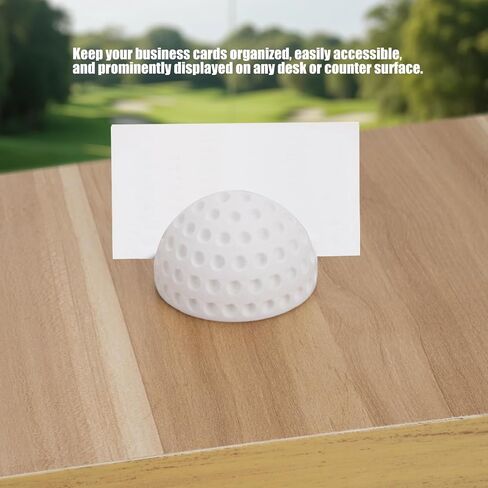 Novelty Half Golf Ball Desktop Business Card Holder,Office/Club Business Card Displays,Desk Decorative Accessory for Golf Lovers, Professionals in Saudi Arabia