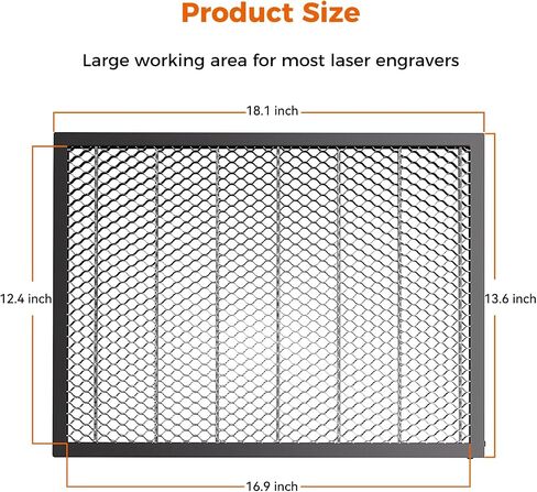 Creality Honeycomb Laser Bed for Falcon A1 Laser Engraver, Honeycomb Platform for Laser Engraving and Cutter Machine (18.1 * 13.6 in) in Saudi Arabia