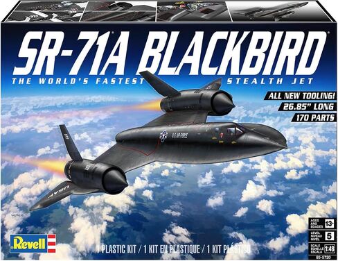 Revell 85-5720 SR-71A Blackbird 1:48 Scale 170 قطعة مهارة المستوى 5 طقم طائرة طائرة الطائرات in Saudi Arabia