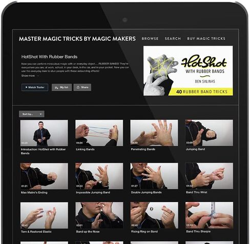Rubber Band Magic Tricks, The Complete Course, Fully Demonstrated and Explained in Saudi Arabia