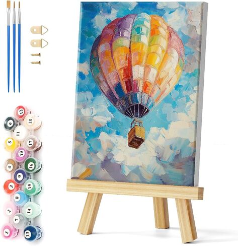 Natuyalo Dragonfly Paint by Numbers Kit with Frame for Adults Beginners, Garden Flowers Adult Paint by Numbers on Canvas, Framed Acrylic Painting Art Crafts for Home Decor 12x16 Inch in Saudi Arabia
