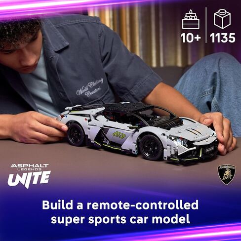 LEGO Technic Lamborghini Revuelto Super Sports Building Toy - مجموعة سيارة التحكم عن بعد للبنين والبنات ، الأعمار 10+ - هدايا لأعياد الميلاد - 42214 in Saudi Arabia