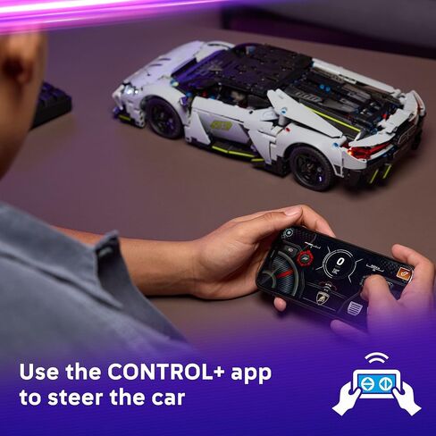 LEGO Technic Lamborghini Revuelto Super Sports Building Toy - مجموعة سيارة التحكم عن بعد للبنين والبنات ، الأعمار 10+ - هدايا لأعياد الميلاد - 42214 in Saudi Arabia