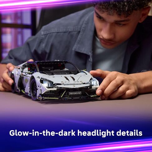 LEGO Technic Lamborghini Revuelto Super Sports Building Toy - مجموعة سيارة التحكم عن بعد للبنين والبنات ، الأعمار 10+ - هدايا لأعياد الميلاد - 42214 in Saudi Arabia