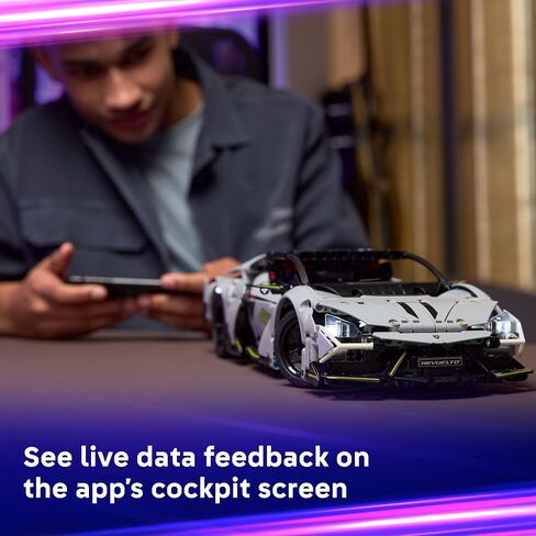LEGO Technic Lamborghini Revuelto Super Sports Building Toy - مجموعة سيارة التحكم عن بعد للبنين والبنات ، الأعمار 10+ - هدايا لأعياد الميلاد - 42214 in Saudi Arabia