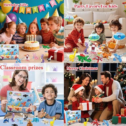 24 Pack Party Favors for Kids, 72 Animal Mini Block Sets， Classroom Goodie Bags, Carnival Prizes, Easter, Birthday Favors for Boys Girls Ages 6-12 in Saudi Arabia
