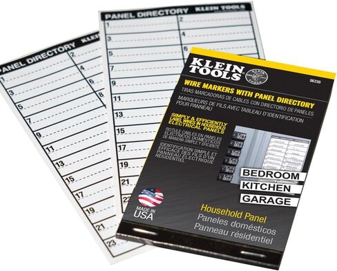 Klein Tools 56255 Wire Markers, Household Electric Panel w/Directory in Saudi Arabia