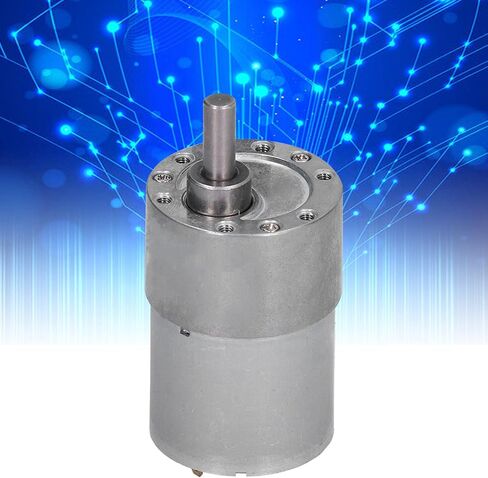 Walfront DC Gear Motor, DC 24V 250RPM Reversible High Reduction Electric Motor Centric Output Shaft 37mm for DIY Toy Robot Racing Car, Geared Motor in Saudi Arabia