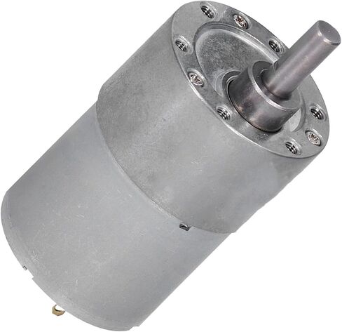 Walfront DC Gear Motor, DC 24V 250RPM Reversible High Reduction Electric Motor Centric Output Shaft 37mm for DIY Toy Robot Racing Car, Geared Motor in Saudi Arabia