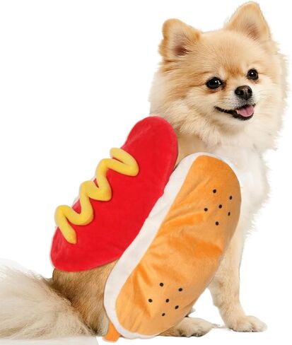 زي Hoyuwak Hot Dog Pet مضحكا طعام لطيف هو الساخن الكلب للحيوانات الأليفة Cosplay ، متوسطة in Saudi Arabia