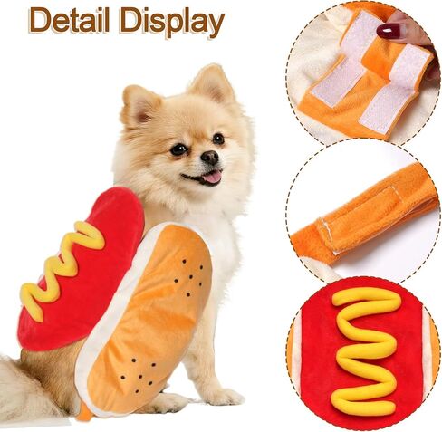 زي Hoyuwak Hot Dog Pet مضحكا طعام لطيف هو الساخن الكلب للحيوانات الأليفة Cosplay ، متوسطة in Saudi Arabia