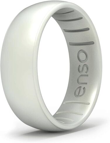 Enso Rings Classic Elements Silicone Ring – Wedding Engagement Band – 6.6mm Wide, 1.75mm Thick (Volcanic Ash, 11) in Saudi Arabia