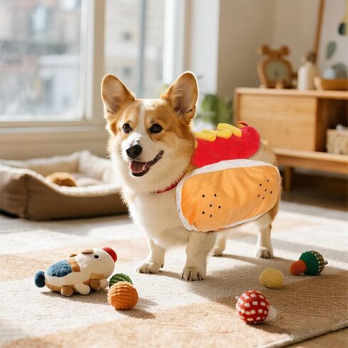 زي Hoyuwak Hot Dog Pet مضحكا طعام لطيف هو الساخن الكلب للحيوانات الأليفة Cosplay ، متوسطة in Saudi Arabia