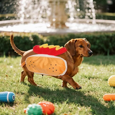 زي Hoyuwak Hot Dog Pet مضحكا طعام لطيف هو الساخن الكلب للحيوانات الأليفة Cosplay ، متوسطة in Saudi Arabia