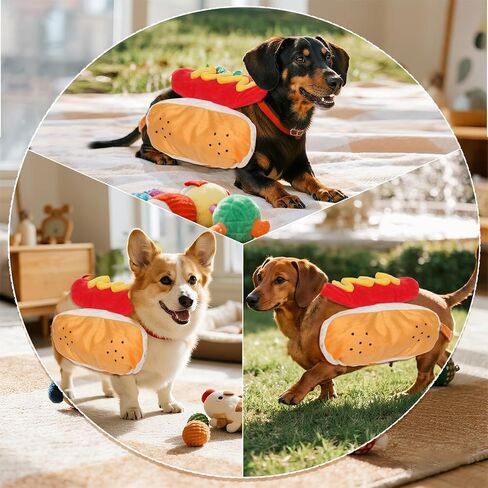 زي Hoyuwak Hot Dog Pet مضحكا طعام لطيف هو الساخن الكلب للحيوانات الأليفة Cosplay ، متوسطة in Saudi Arabia